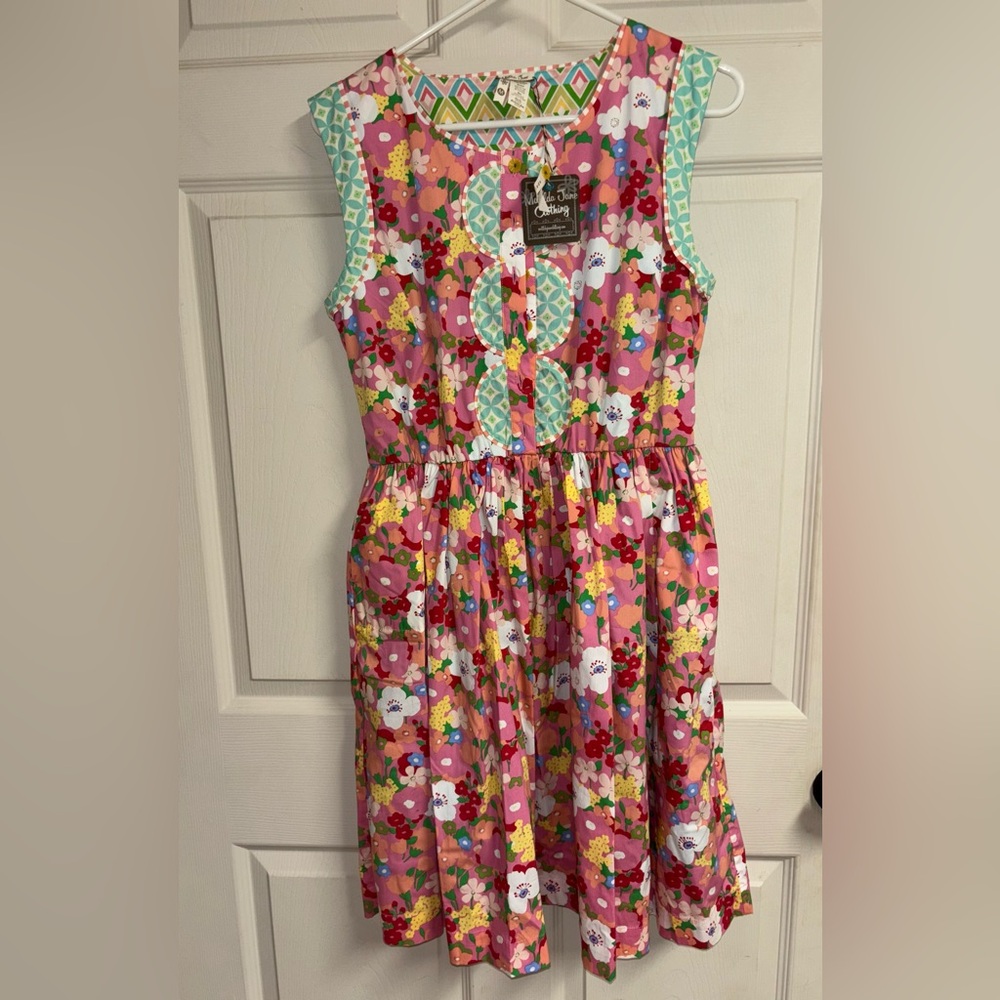 Matilda Jane Green and Pink Sleeveless Sundress